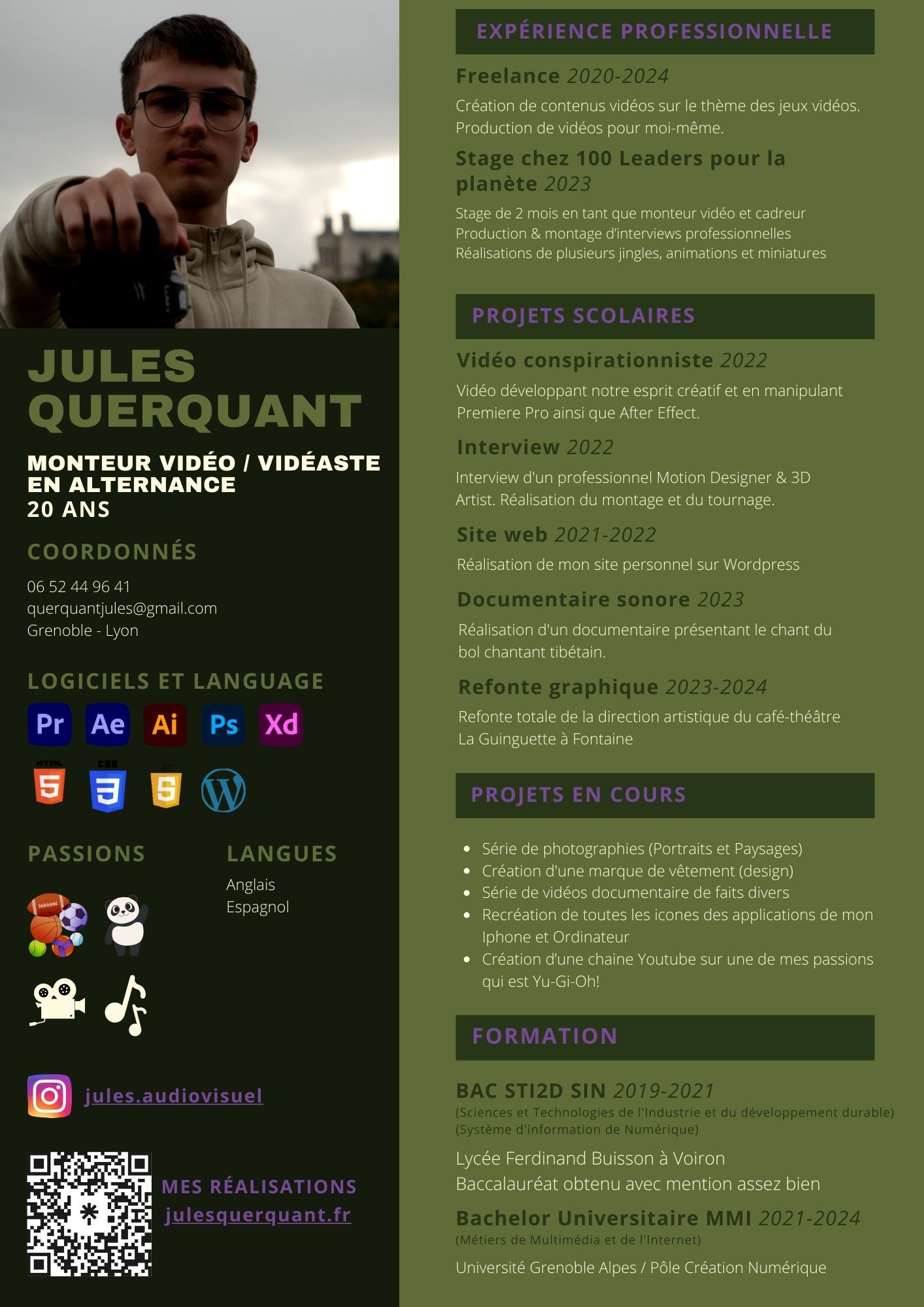 CV de Jules Querquant
